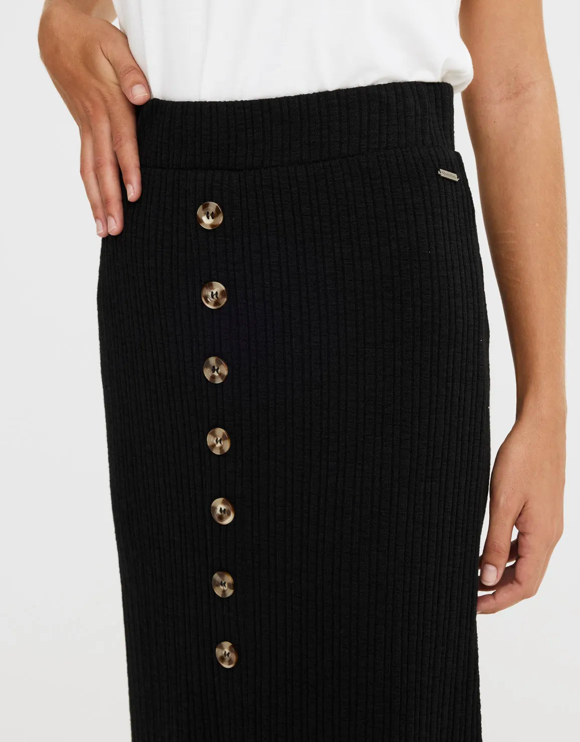 Falda Midi Negro - Filba 4