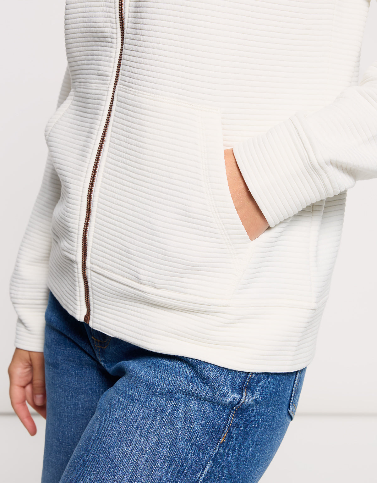 Chaqueta Cremallera Blanco - Tigia 5