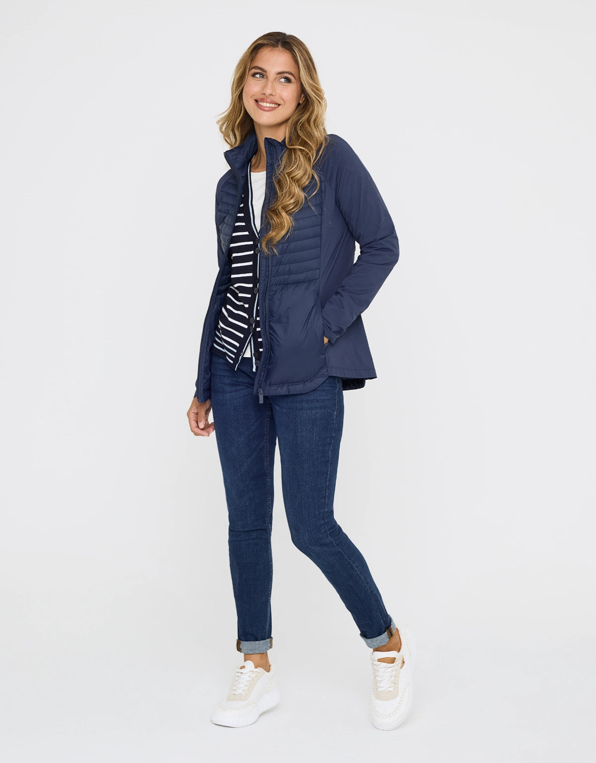 Chaqueta Acolchada Azul Marino - Efeba 