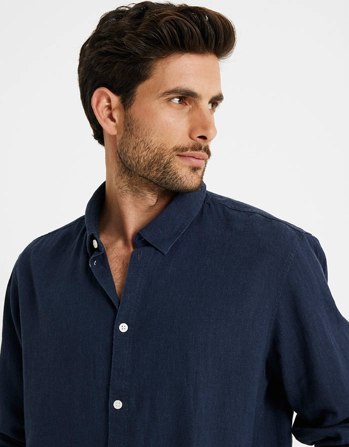 Long Sleeve Linen Shirt - Norwich