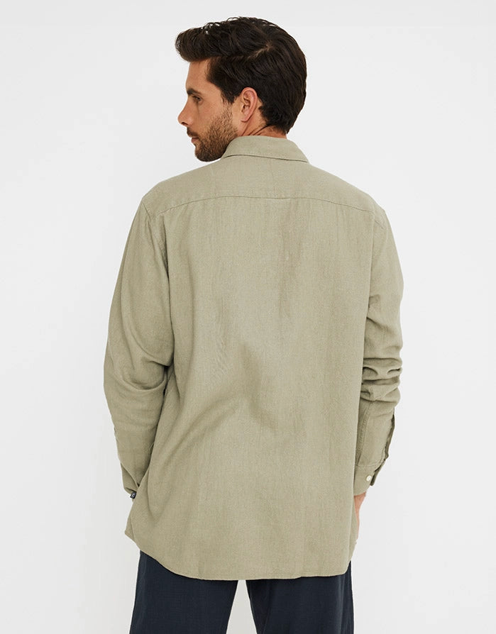 Long Sleeve Linen Shirt - Norwich
