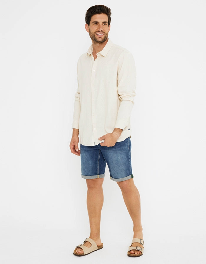 Long Sleeve Linen Shirt - Norwich