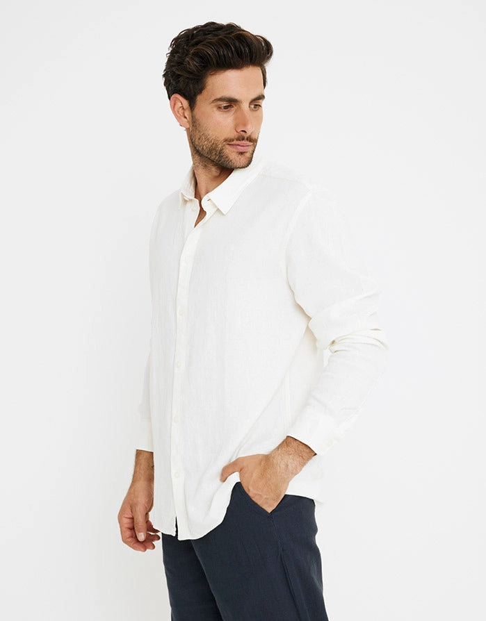 Long Sleeve Linen Shirt - Norwich