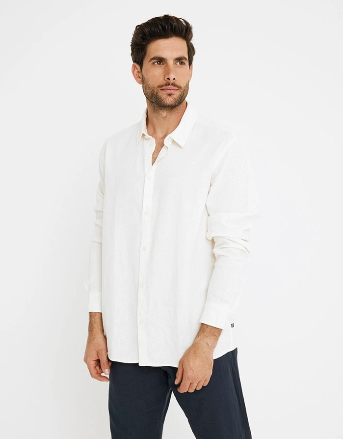 Long Sleeve Linen Shirt - Norwich