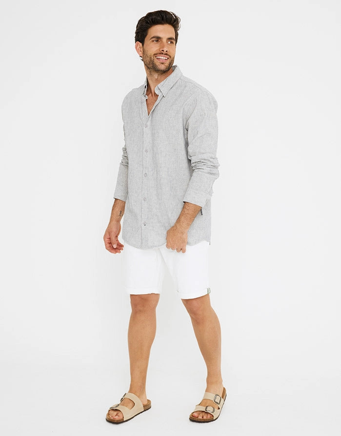 Camisa Manga Larga Azul - Caprera 