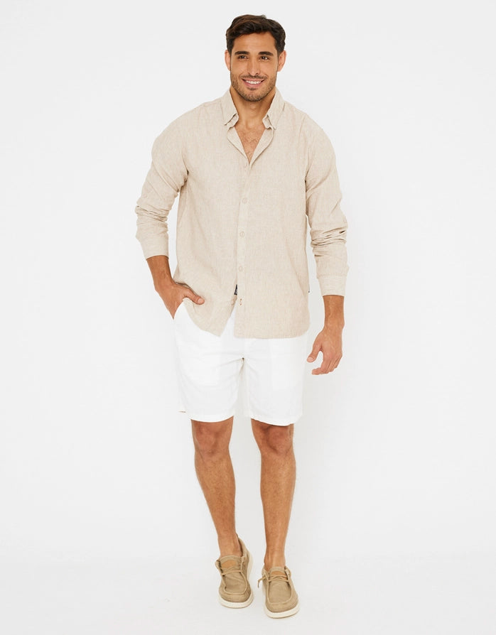 Camisa Manga Larga Beige - Caprera 