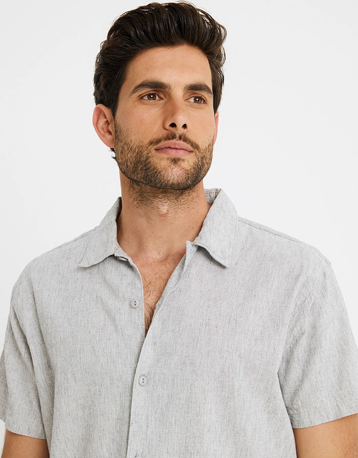 Camisa Manga Corta Lisa - Antiocco