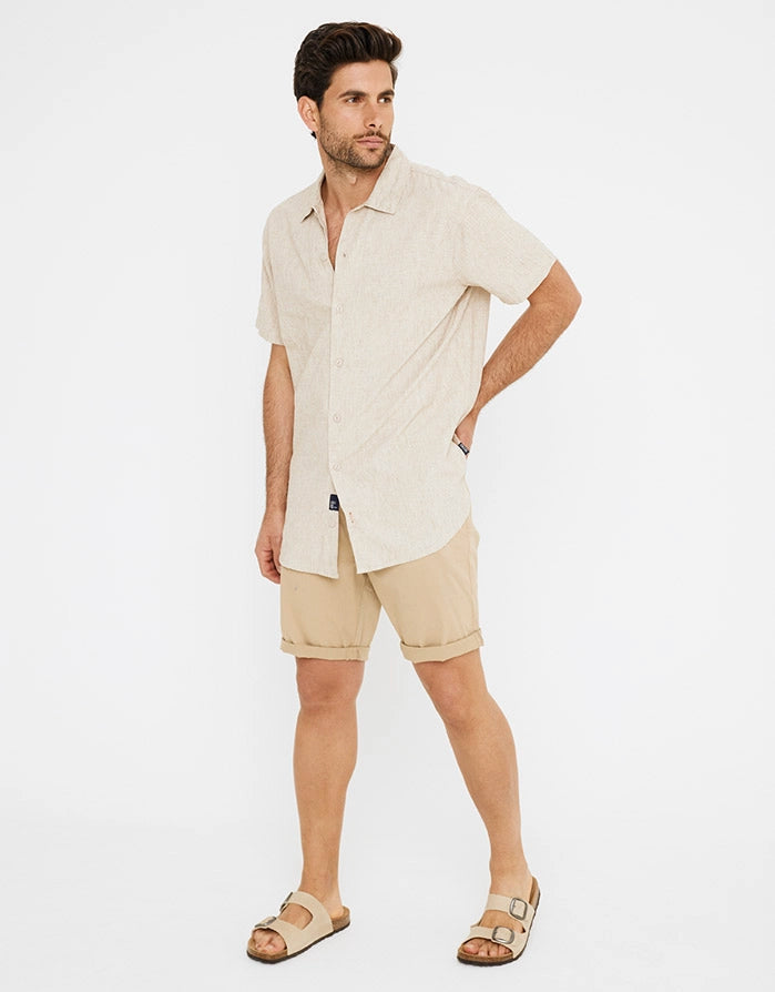 Camisa Manga Corta Lisa - Antiocco