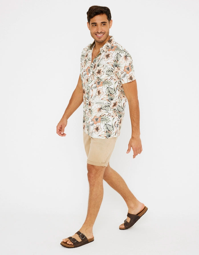 Off White Short Sleeve Shirt - Asinara