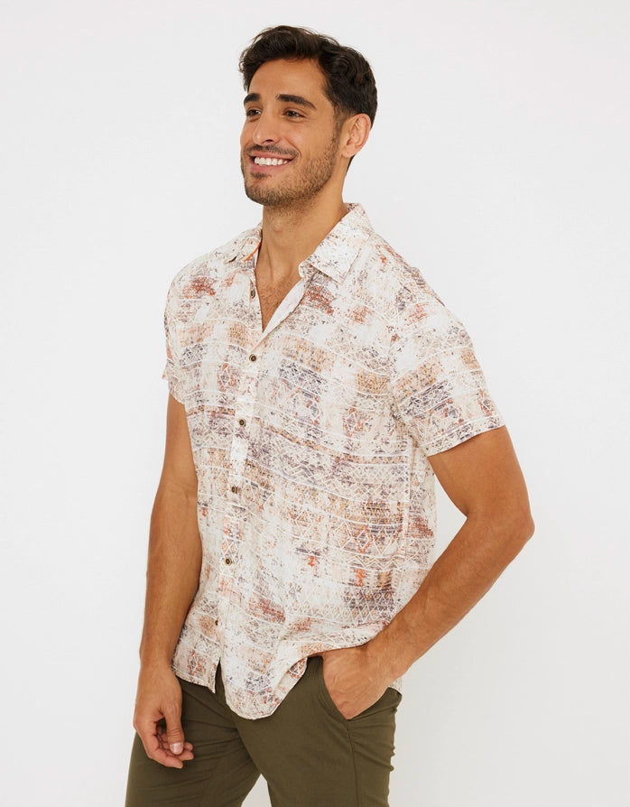 Camisa Manga Corta Multicolor - Marettimo