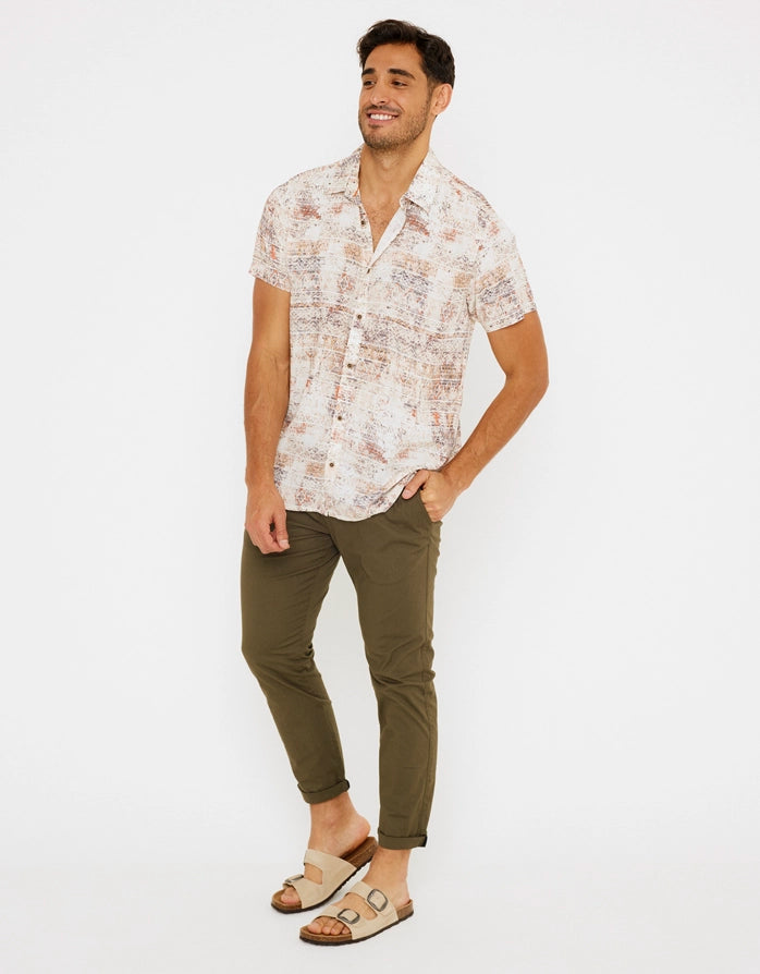 Camisa Manga Corta Multicolor - Marettimo