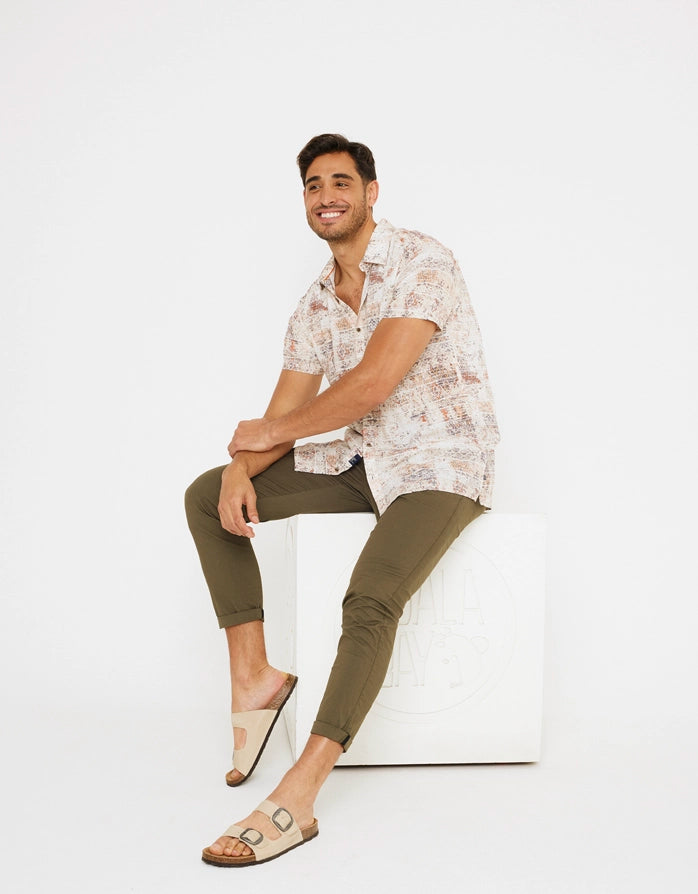 Camisa Manga Corta Multicolor - Marettimo