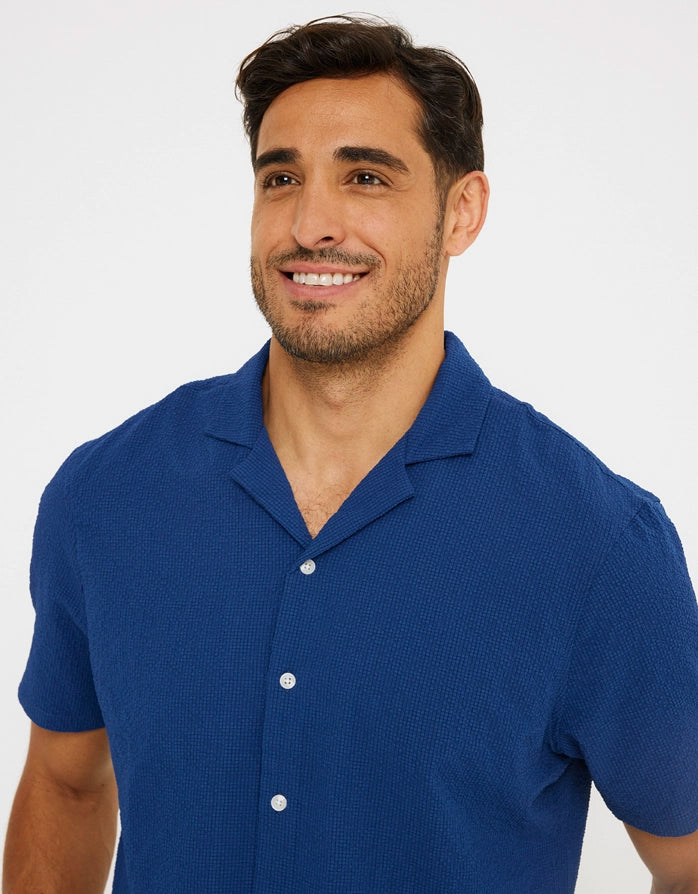 Camisa Manga Corta Azul - Berdún 4