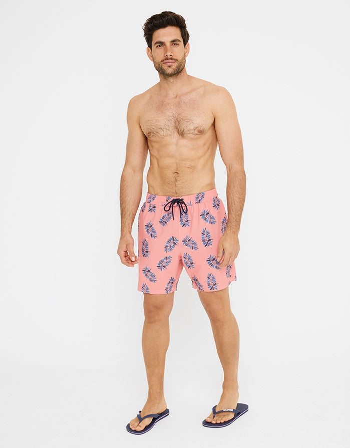 Short de bain régulier avec imprimé - Palmier