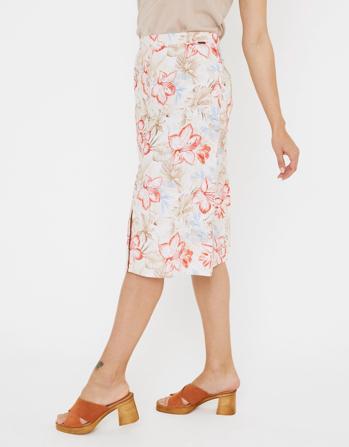 Falda midi floral - Mitmi 3