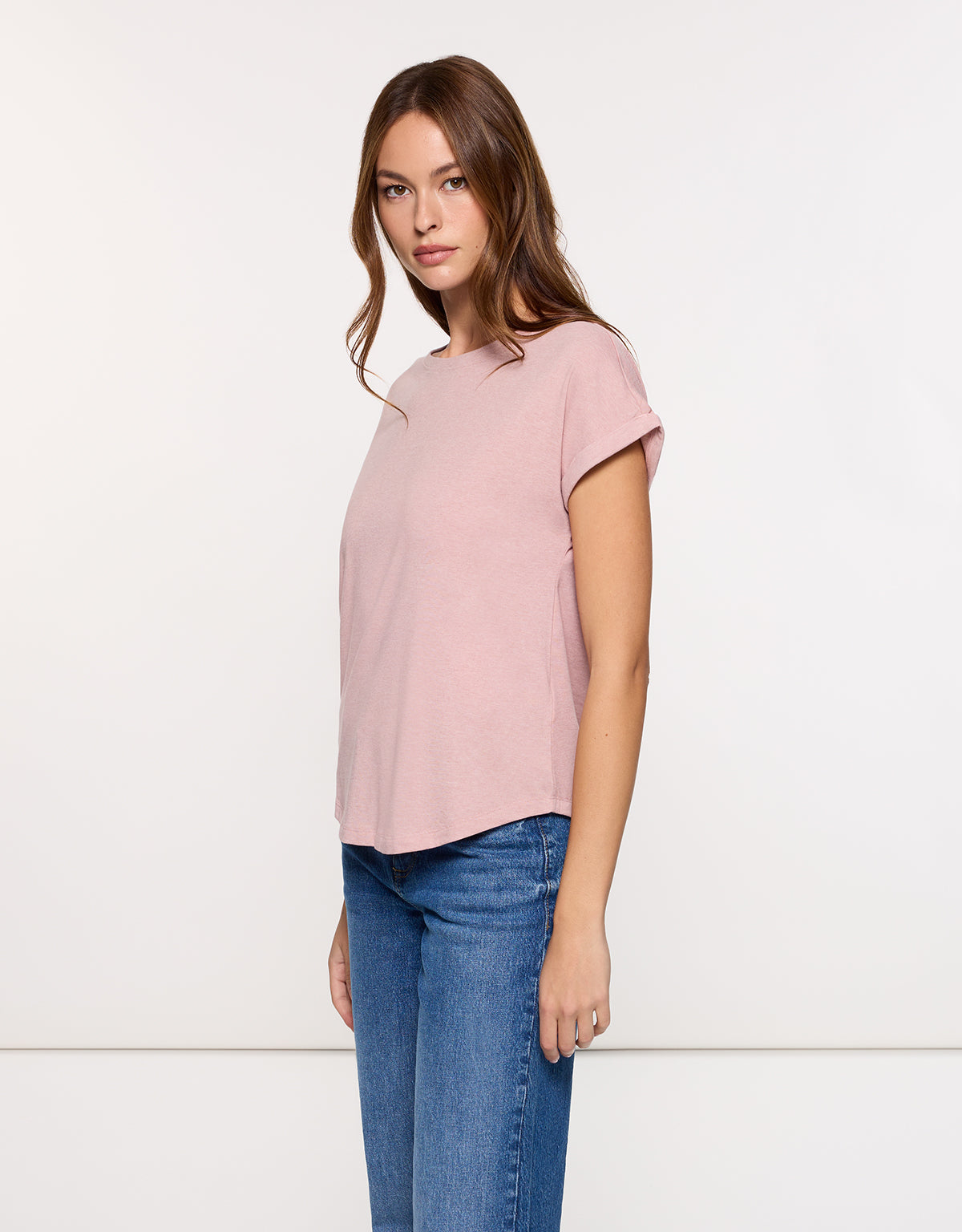 Camiseta Manga Corta Rosa - Luma 3