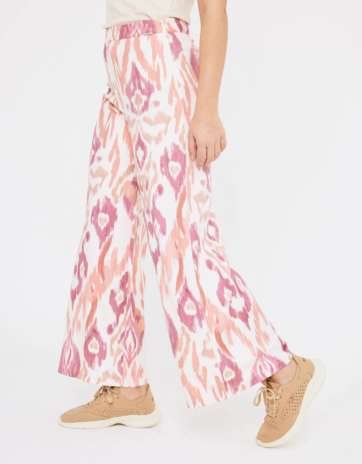 Pantalón satinado estampado 3