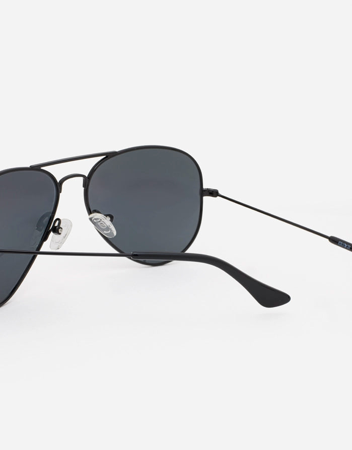 Lunettes de soleil métallisées noires - Avi