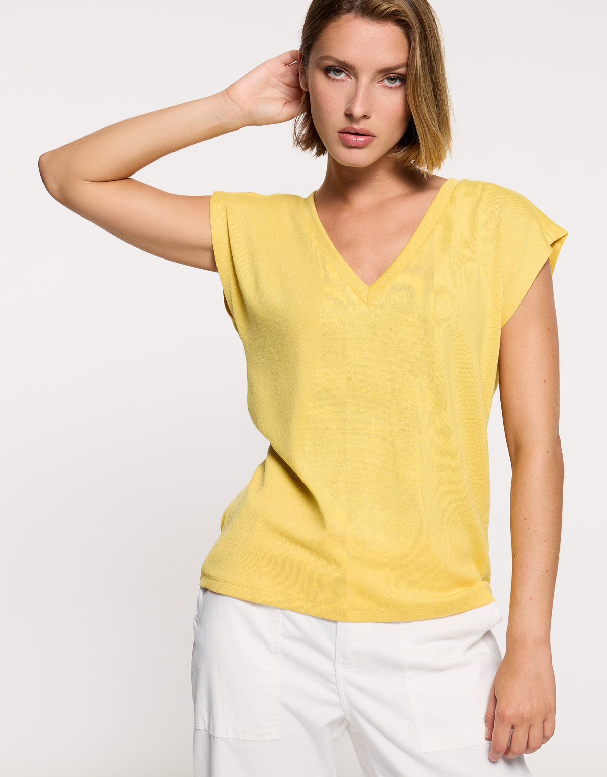 Camiseta Manga Corta Mostaza - Imara 5