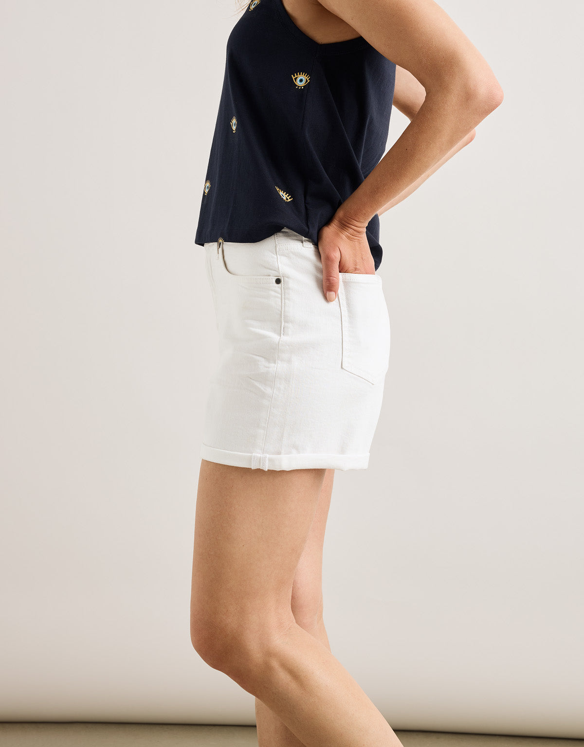 Bermuda Denim Weiß - Orce