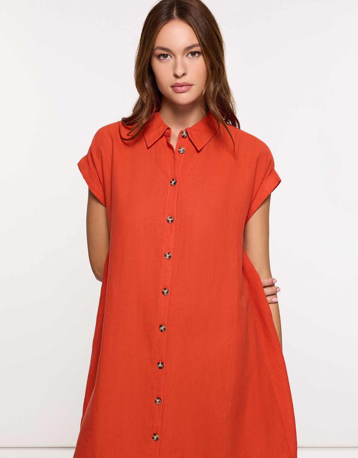 Vestido Midi Naranja - Bayo 2