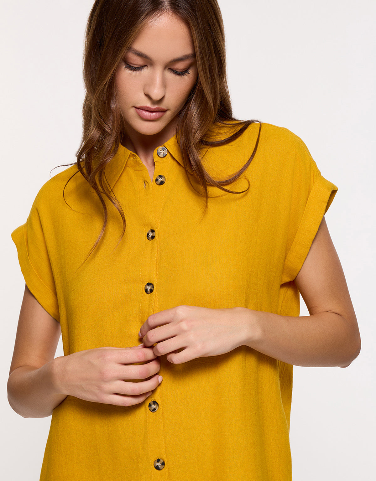 Vestido Midi Mostaza - Bayo 4