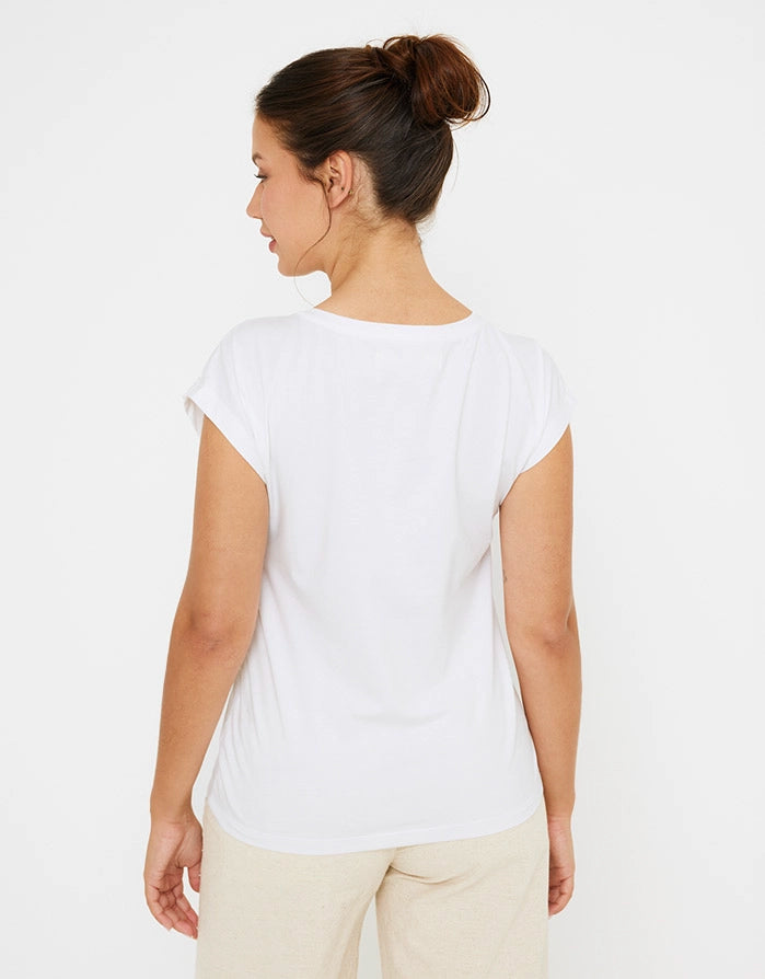 Camiseta Manga Corta Blanco - Blesa 