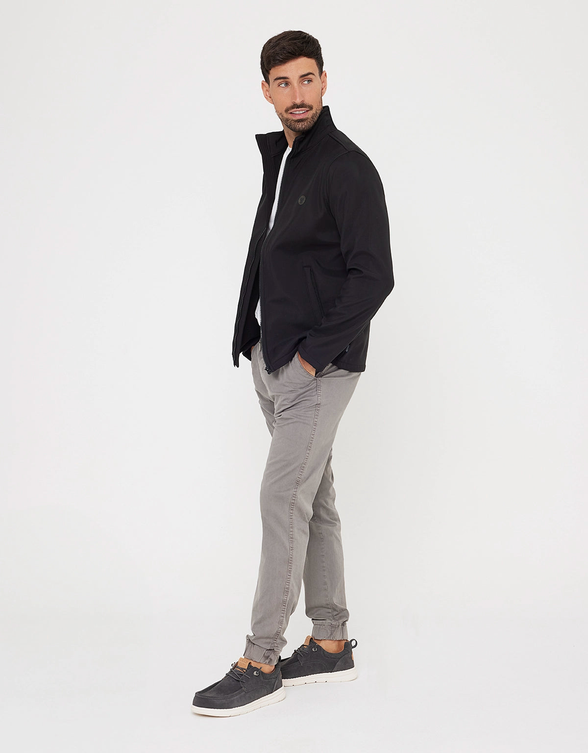 Chaqueta Cremallera Negro - North 