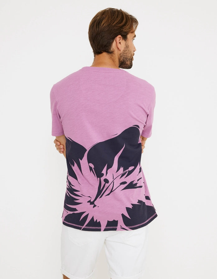 T-shirt à manches courtes lavande - Kaguai