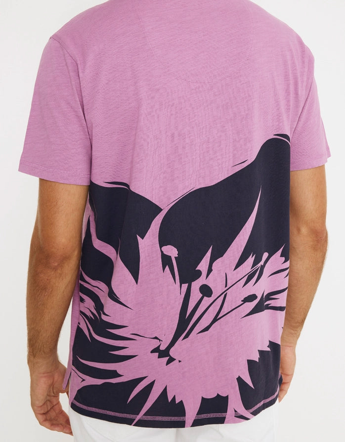 T-shirt à manches courtes lavande - Kaguai