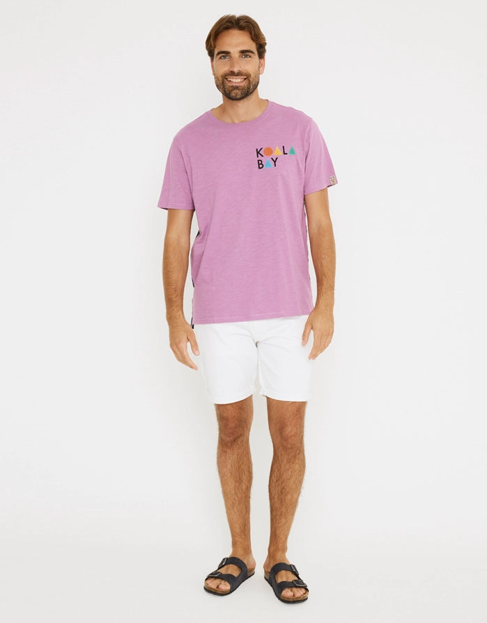 T-shirt à manches courtes lavande - Kaguai