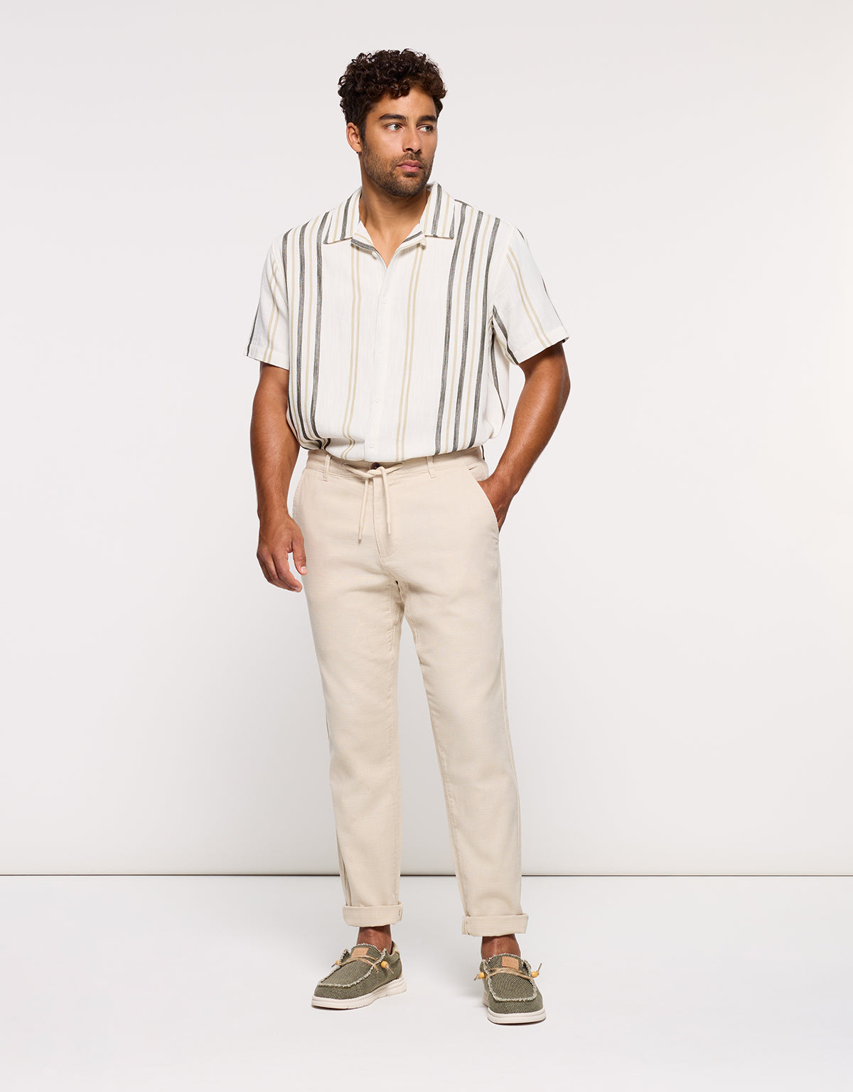 Pantalón Largo Algodón Beige - Lars 6