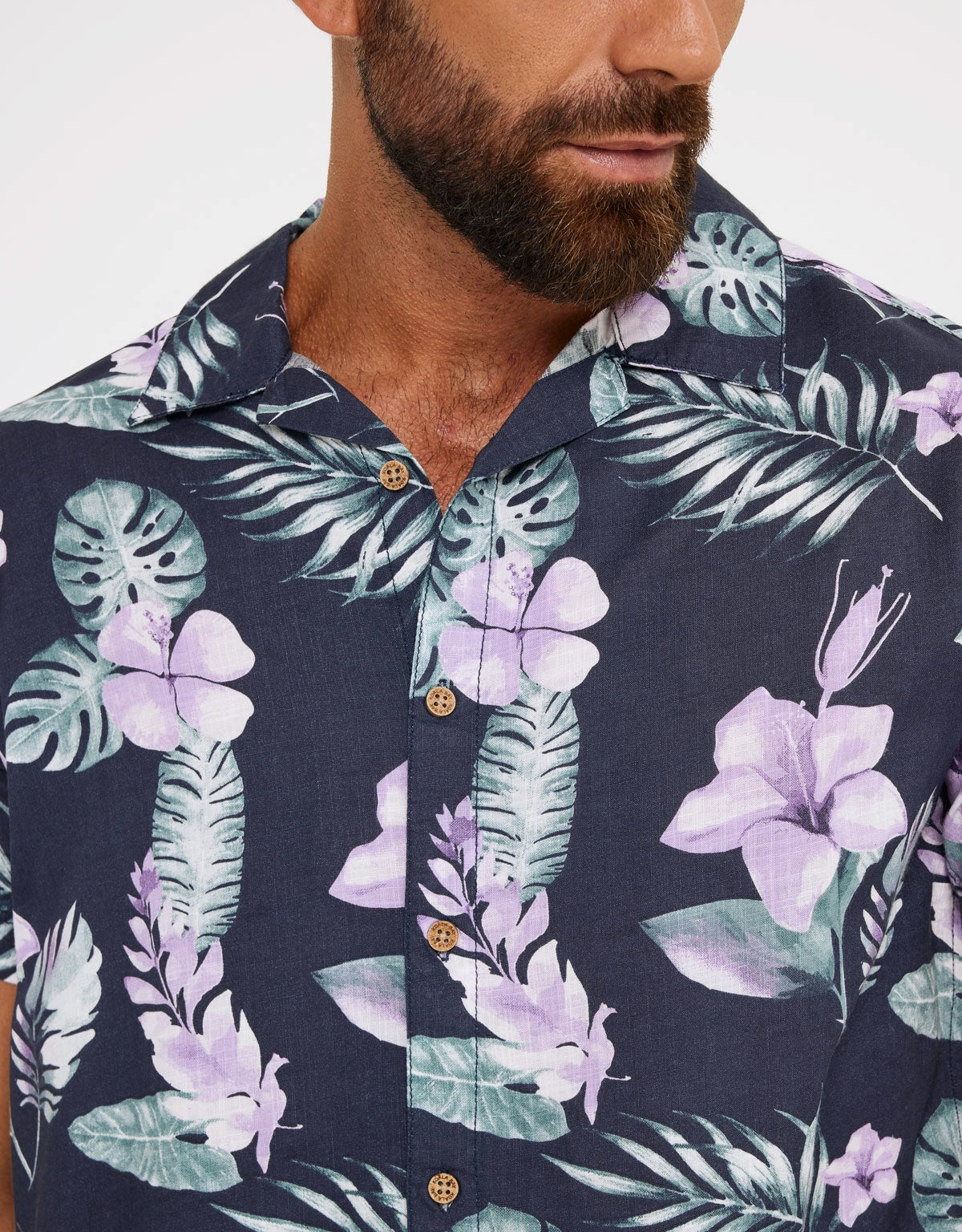 Chemise à manches courtes imprimé hawaïen - Risc