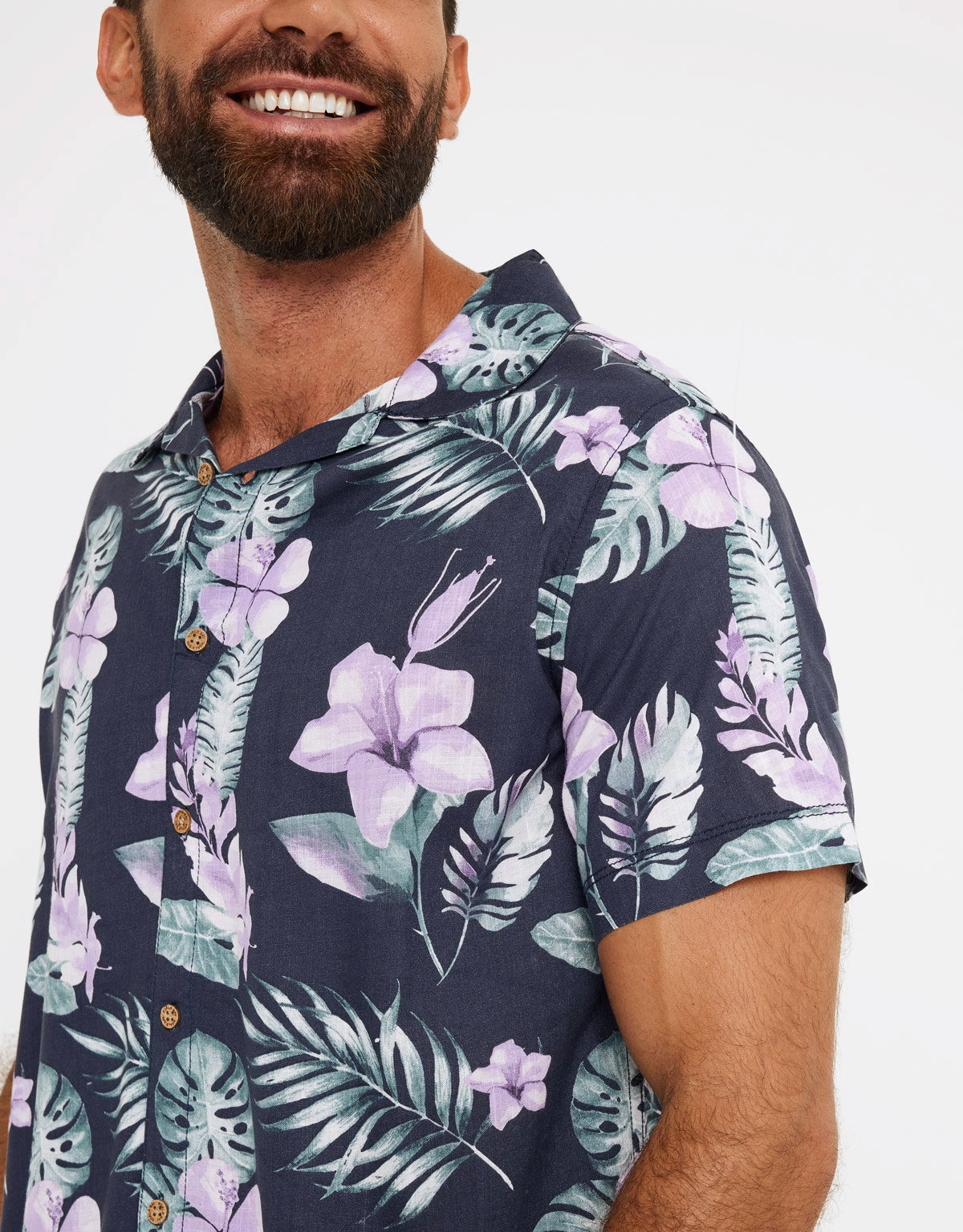 Chemise à manches courtes imprimé hawaïen - Risc