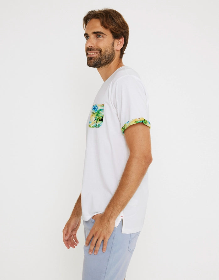 White Short Sleeve T-shirt - Reverse