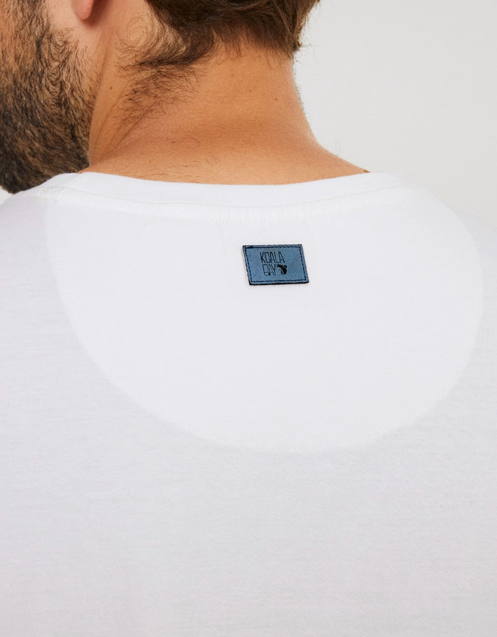 White Short Sleeve T-shirt - Reverse