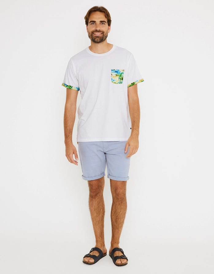 White Short Sleeve T-shirt - Reverse