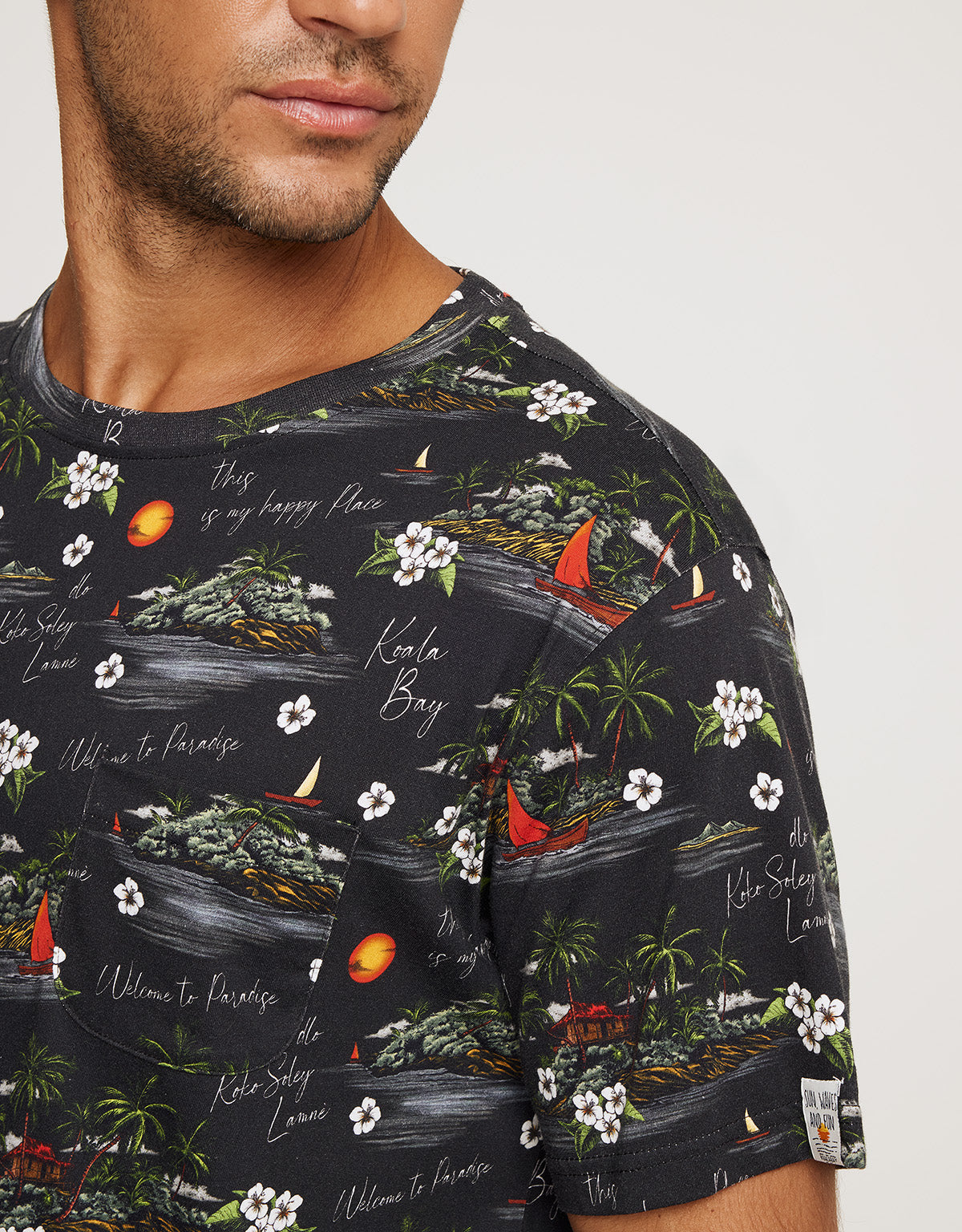 Camiseta Manga Corta Negro - Corsario 