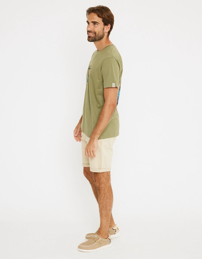 Camiseta Manga Corta Caqui - Tramonto 8