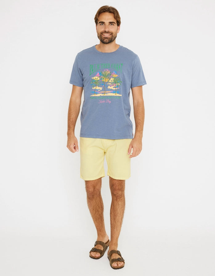 Camiseta Manga Corta Azul Marino - Tropical Coast 