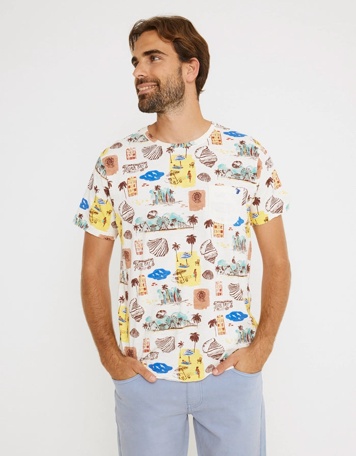 Camiseta Manga Corta Multicolor - Naif 