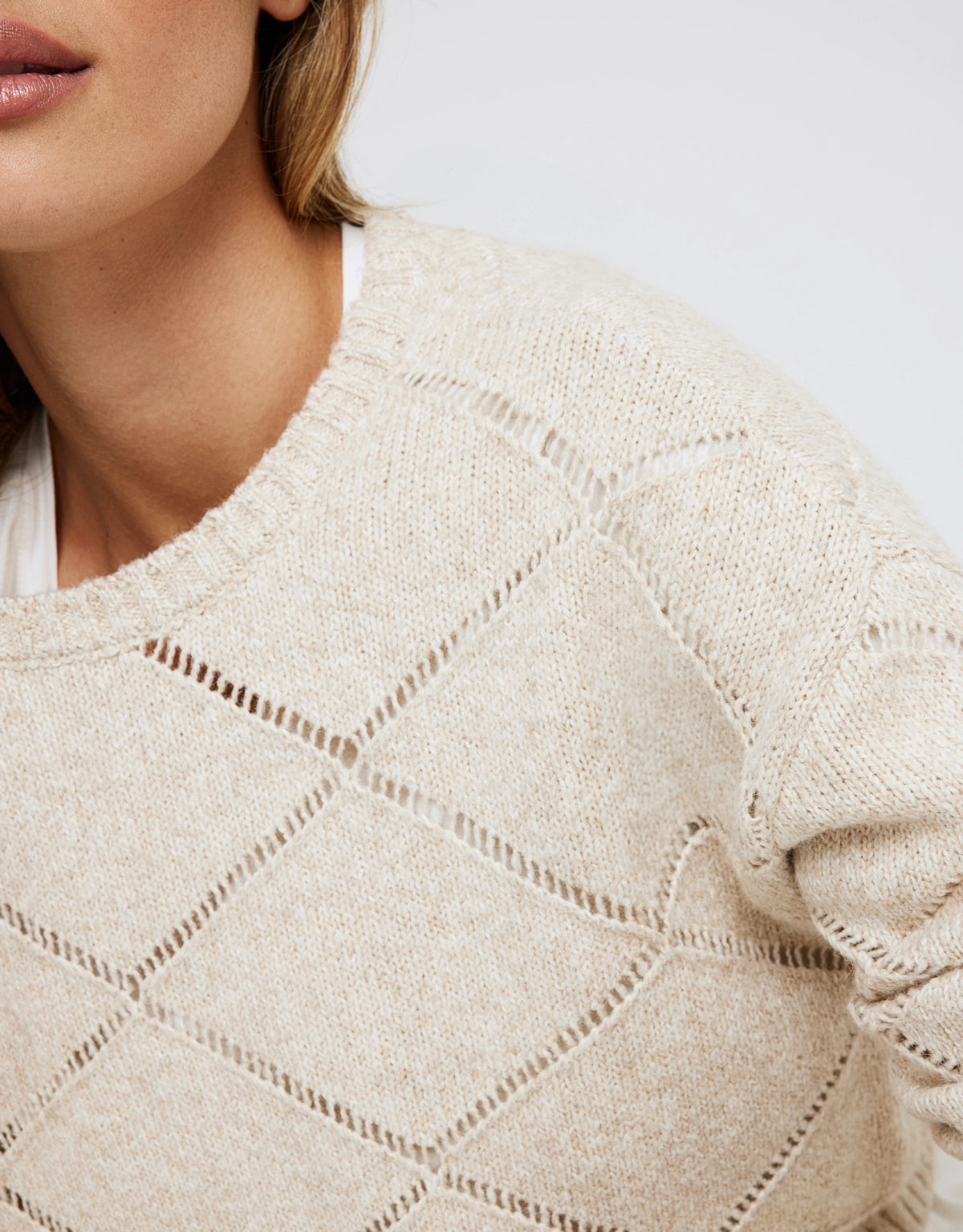 Jersey Rombos Beige - Cafell 