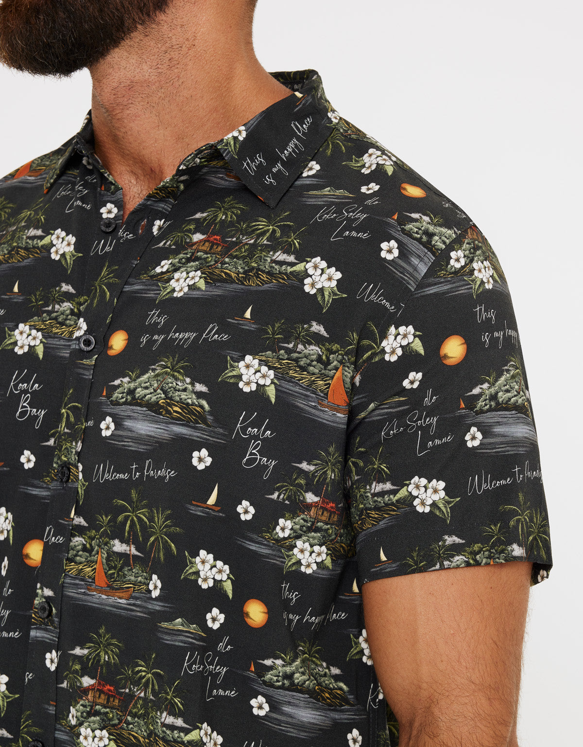 Black Short Sleeve Shirt - Pirata