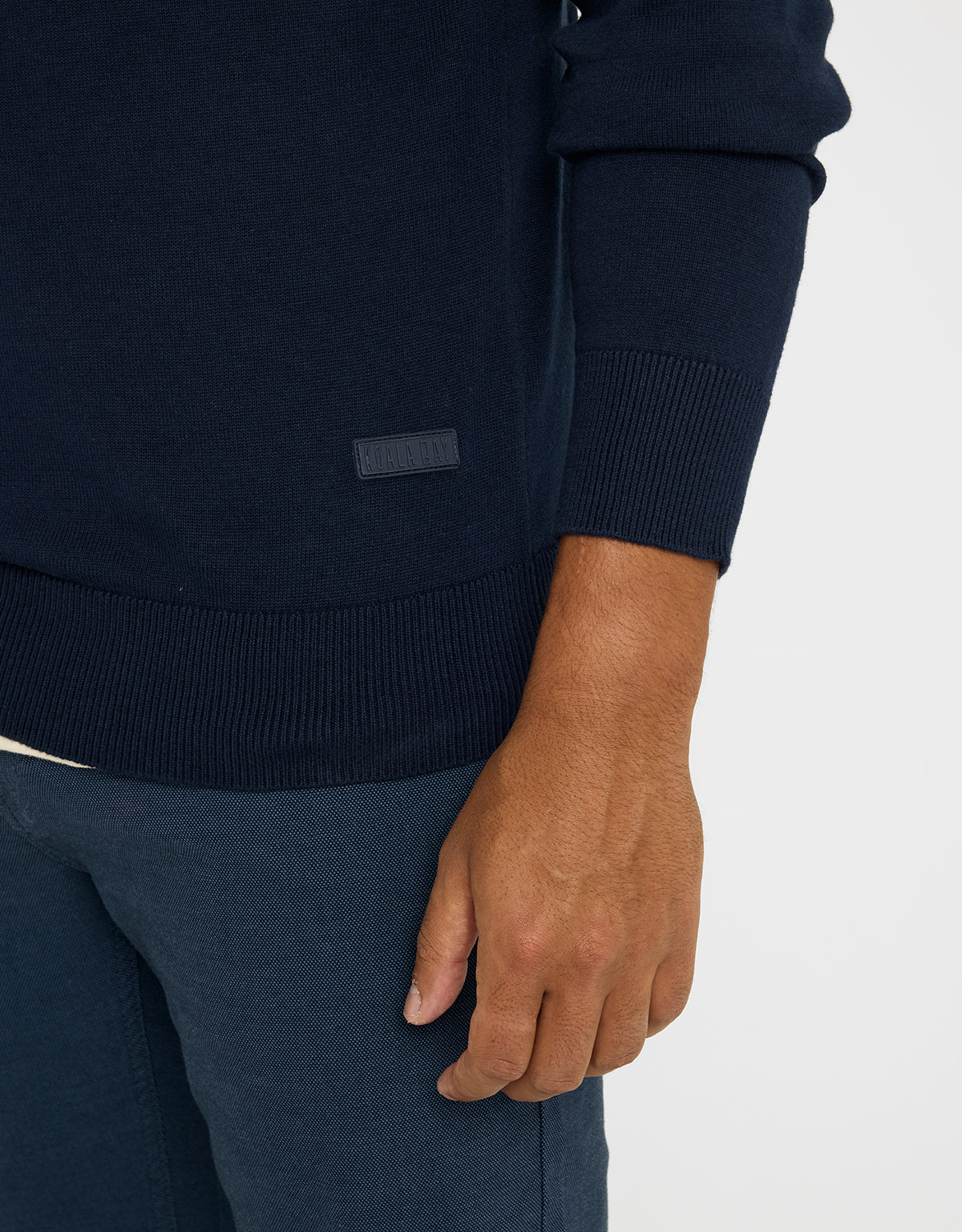 Jersey Manga Larga Rayas Azul Marino - Woldcost 