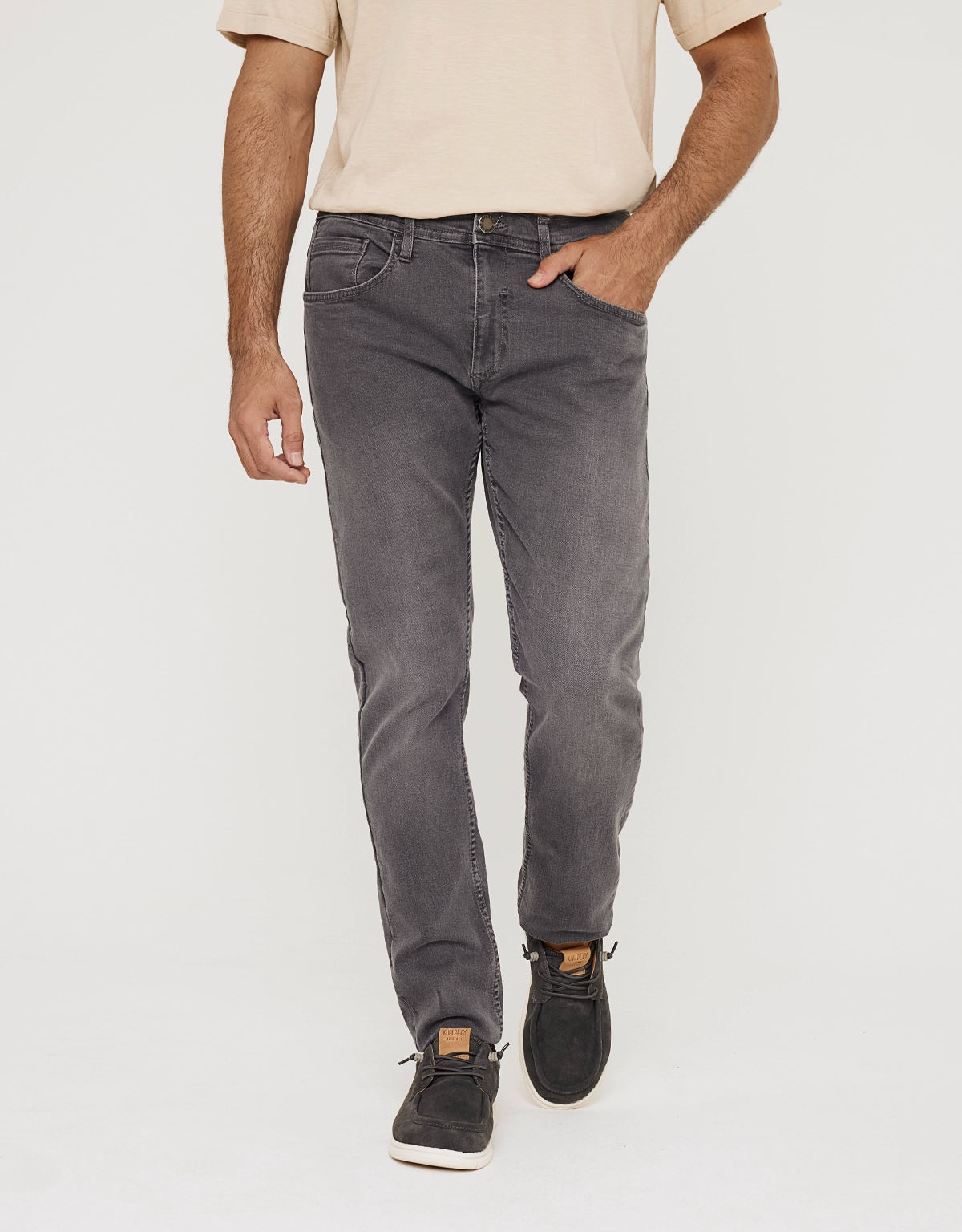 Pantalón Denim Gris Oscuro - Lordseat 