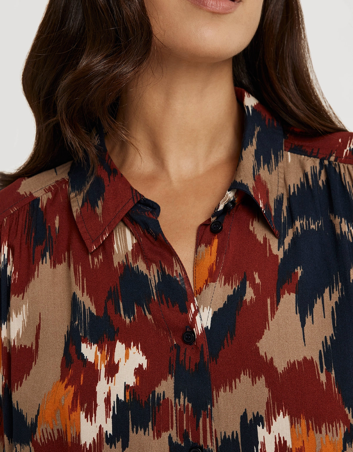 Printed Long Sleeve Shirt - Murinu