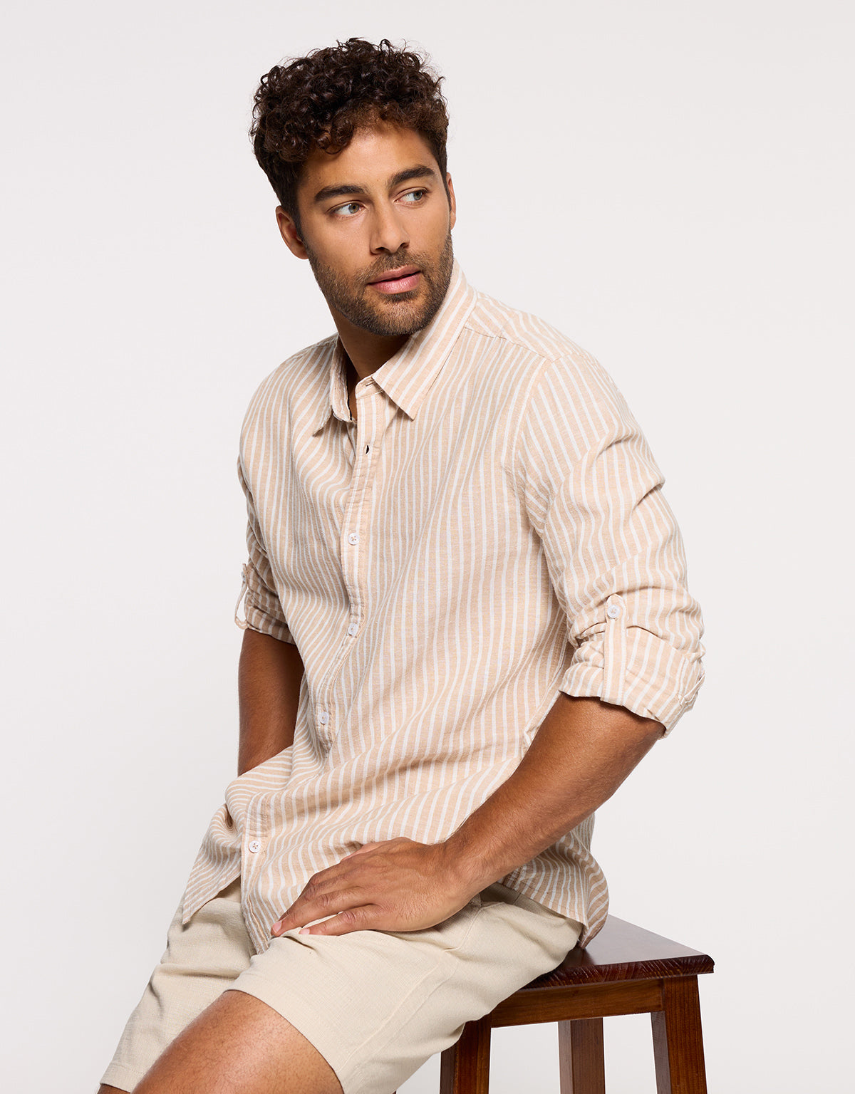 Camisa Rayas Manga Larga Arena - Ciclone 1