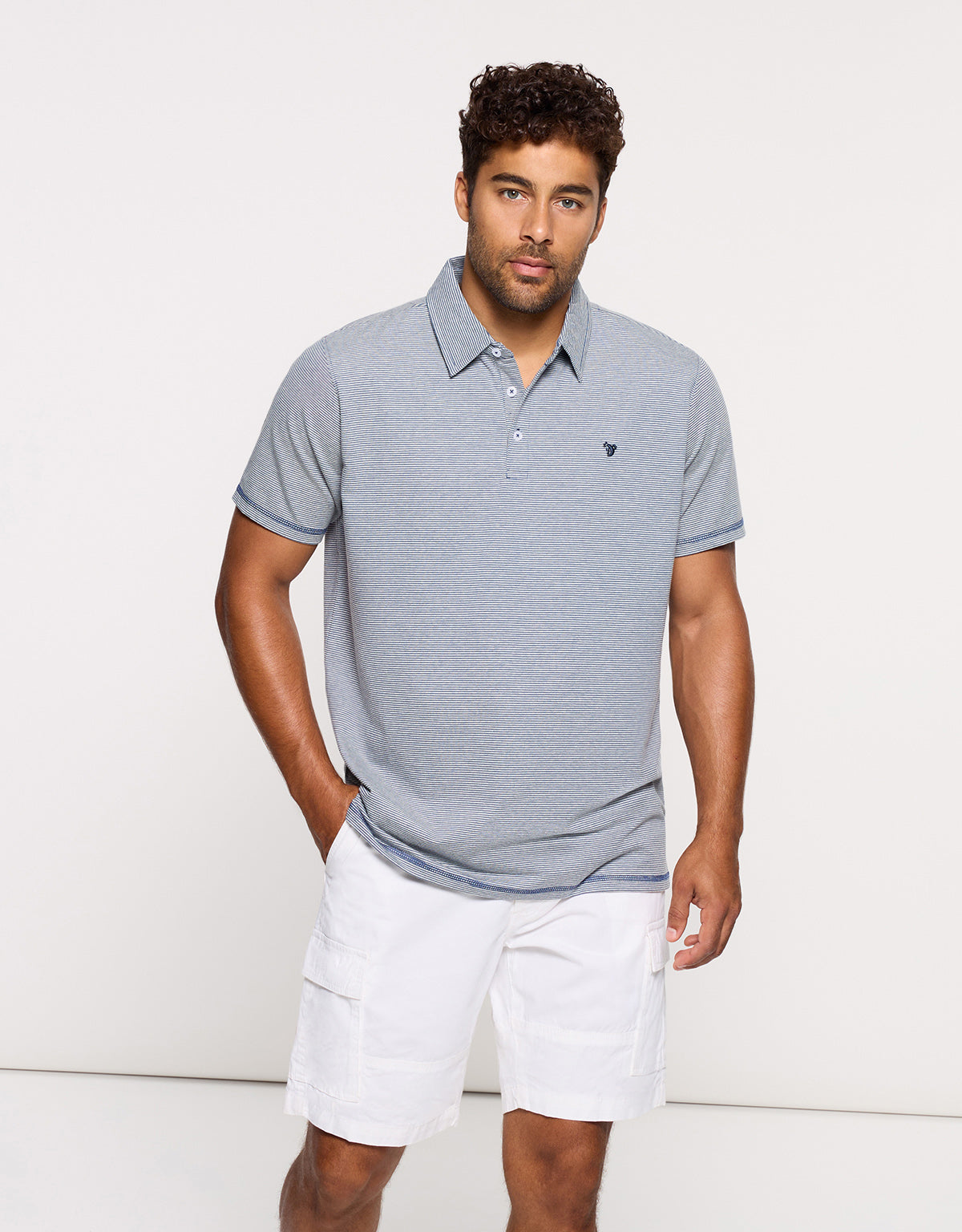 Polo Manga Corta Azul - Disi