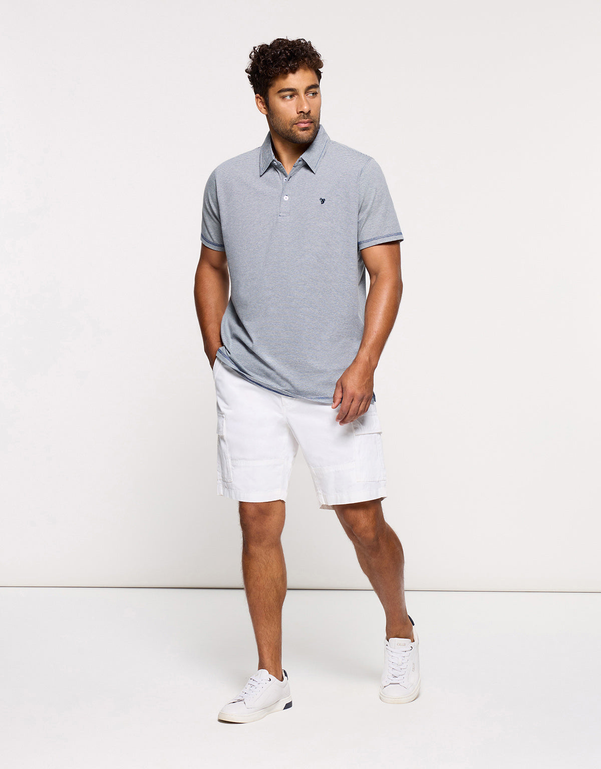 Polo Manga Corta Azul - Disi 5