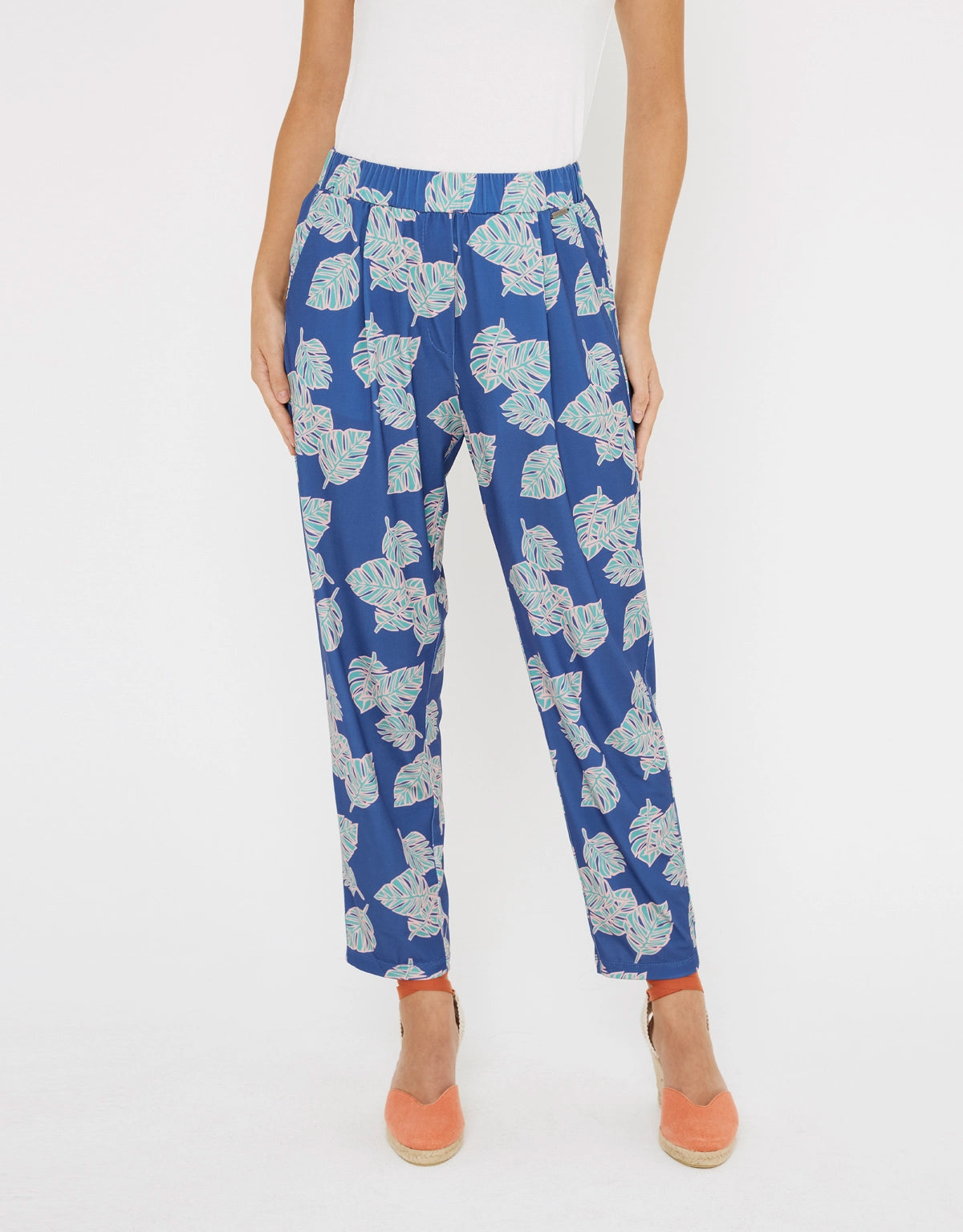 Pantalón Largo Fluido Cintura Elásica - Marlena 